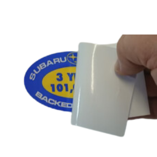 Warranty Inside Window Glass Sticker